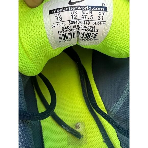 NIKE SATIRE Mens Size 10 M Skateboard Shoes 536404-443 Blue Gray Suede - Picture 5 of 6